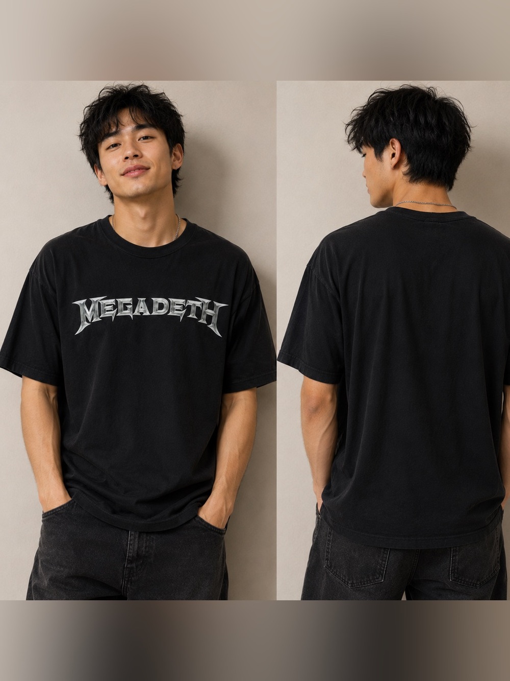 Megadeth Black Graphic Band T-Shirt